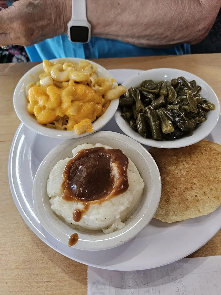 Mac and Cheese Green Beans Mashed Potatoes and Gravy